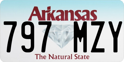 AR license plate 797MZY