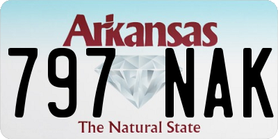 AR license plate 797NAK