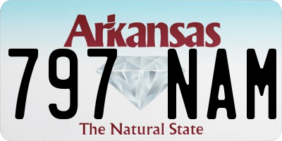 AR license plate 797NAM