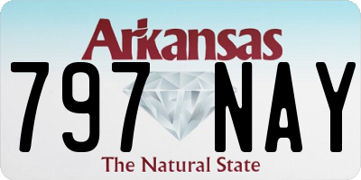 AR license plate 797NAY