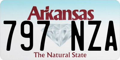 AR license plate 797NZA