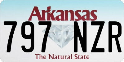AR license plate 797NZR