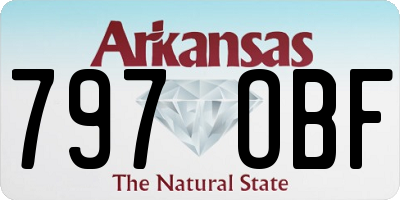 AR license plate 797OBF