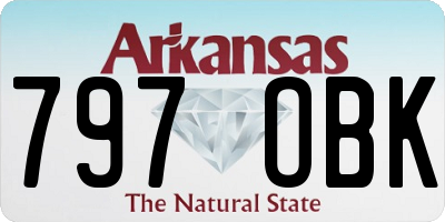 AR license plate 797OBK