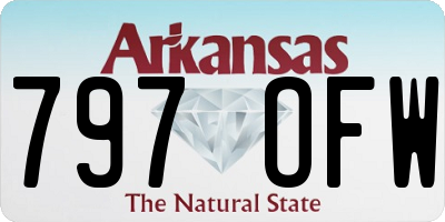AR license plate 797OFW