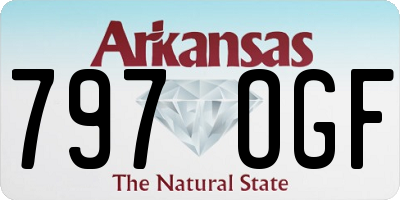 AR license plate 797OGF