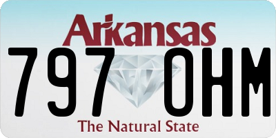 AR license plate 797OHM