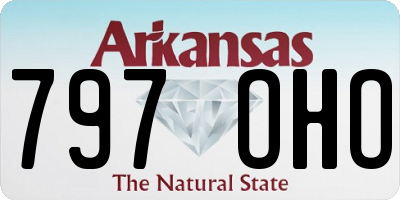 AR license plate 797OHO