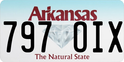 AR license plate 797OIX