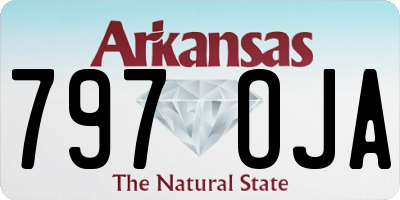AR license plate 797OJA
