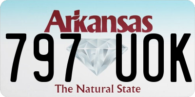 AR license plate 797UOK