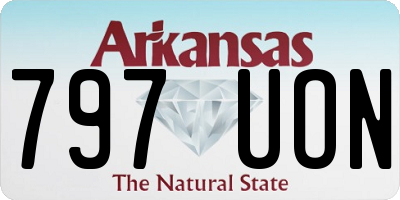 AR license plate 797UON