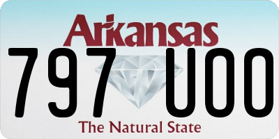 AR license plate 797UOO