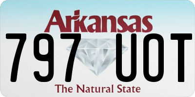 AR license plate 797UOT