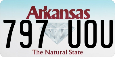 AR license plate 797UOU