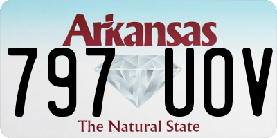 AR license plate 797UOV