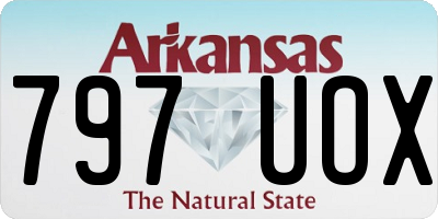 AR license plate 797UOX