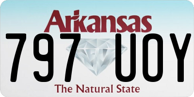 AR license plate 797UOY