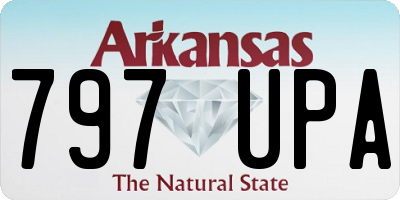 AR license plate 797UPA