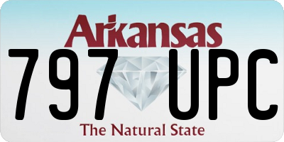 AR license plate 797UPC