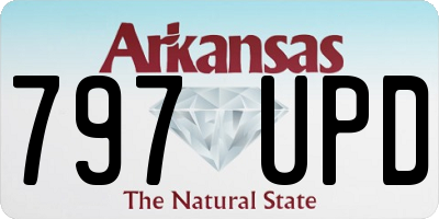 AR license plate 797UPD