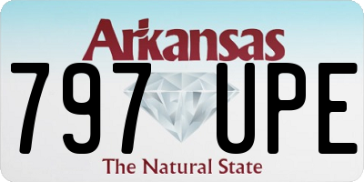 AR license plate 797UPE