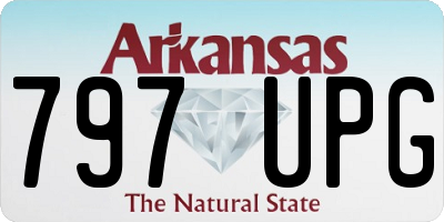 AR license plate 797UPG