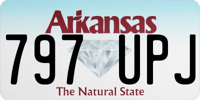 AR license plate 797UPJ