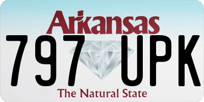 AR license plate 797UPK