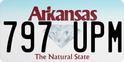 AR license plate 797UPM
