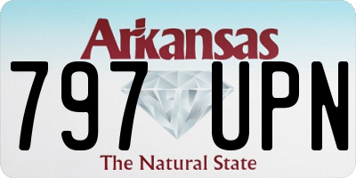 AR license plate 797UPN