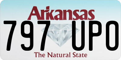 AR license plate 797UPO