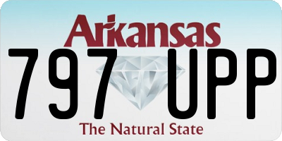 AR license plate 797UPP