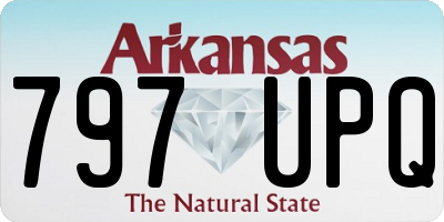 AR license plate 797UPQ