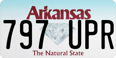 AR license plate 797UPR