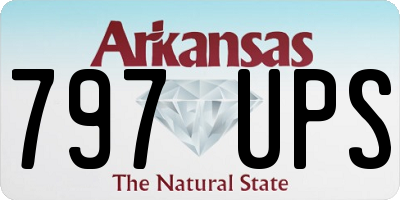 AR license plate 797UPS