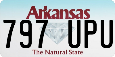 AR license plate 797UPU