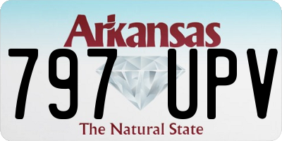 AR license plate 797UPV