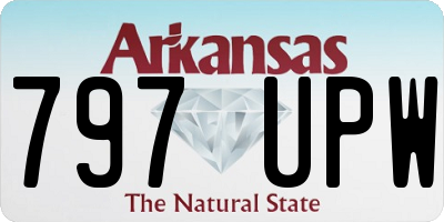 AR license plate 797UPW