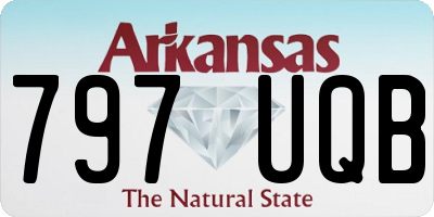 AR license plate 797UQB