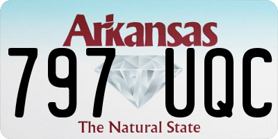 AR license plate 797UQC