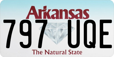 AR license plate 797UQE