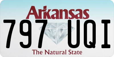 AR license plate 797UQI