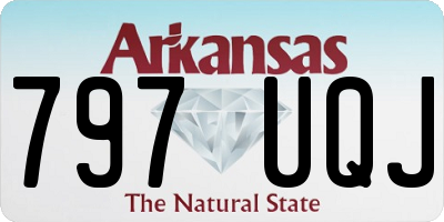 AR license plate 797UQJ