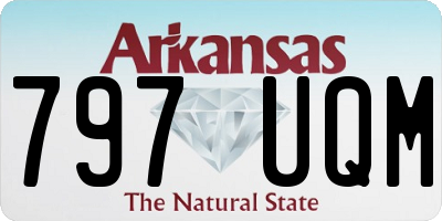 AR license plate 797UQM
