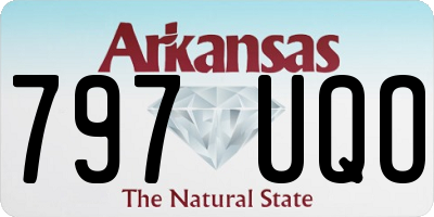 AR license plate 797UQO