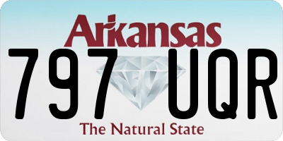 AR license plate 797UQR