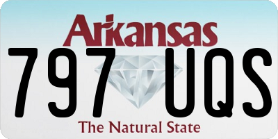 AR license plate 797UQS