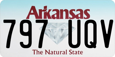AR license plate 797UQV