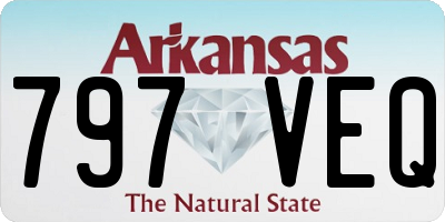 AR license plate 797VEQ